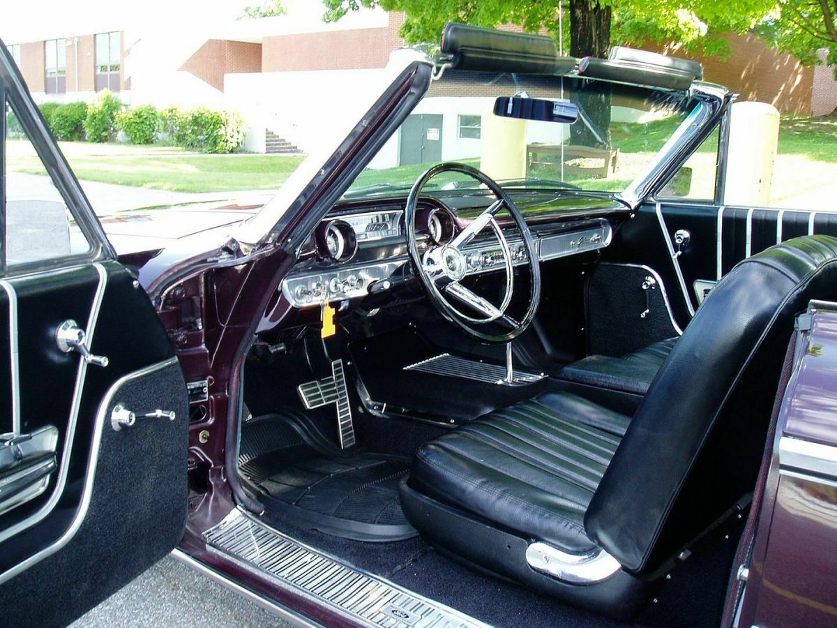 1963 Black Ford Galaxie Convertible