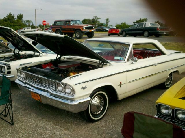1963 White Ford Galaxie Sedan