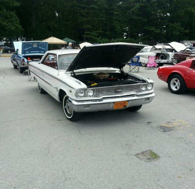 1963 White Ford Galaxie Sedan