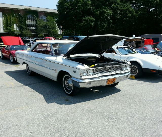1963 White Ford Galaxie Sedan