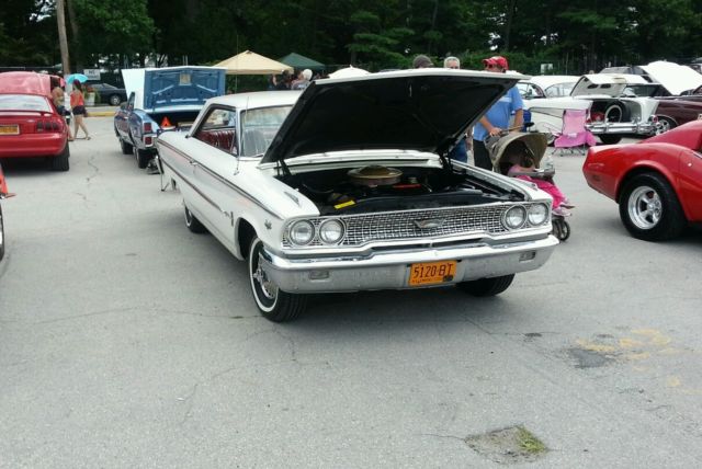 1963 White Ford Galaxie Sedan