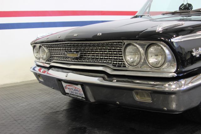 1963 Black Ford Galaxie Convertible