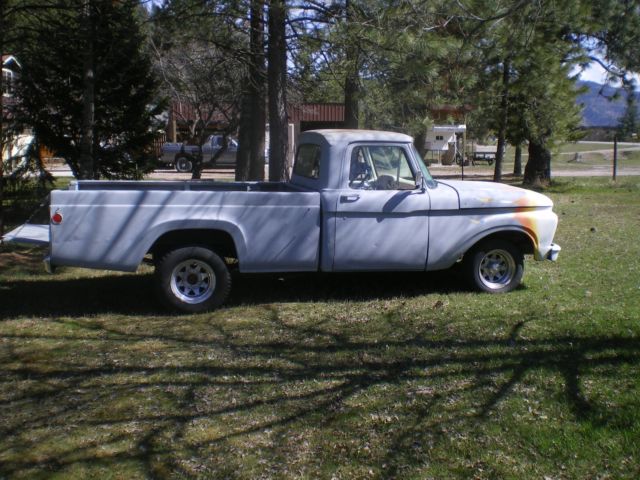 1963 primer grey Ford F-100 Cab & Chassis