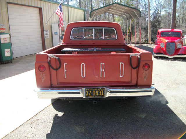 1963 Red Ford Other Pickups Standard Cab Pickup