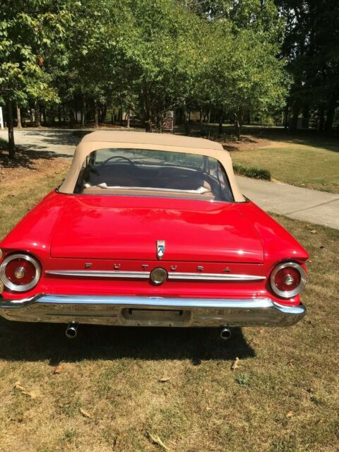 1963 Red Ford Falcon Convertible