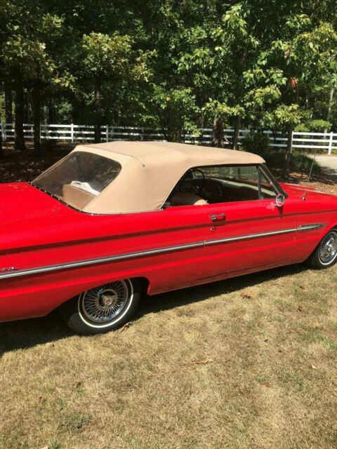 1963 Red Ford Falcon Convertible