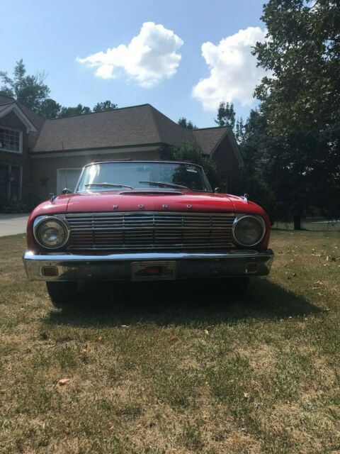 1963 Red Ford Falcon Convertible