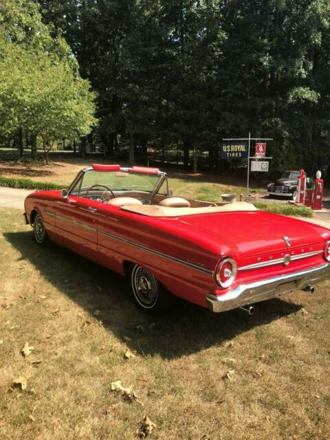 1963 Red Ford Falcon Convertible