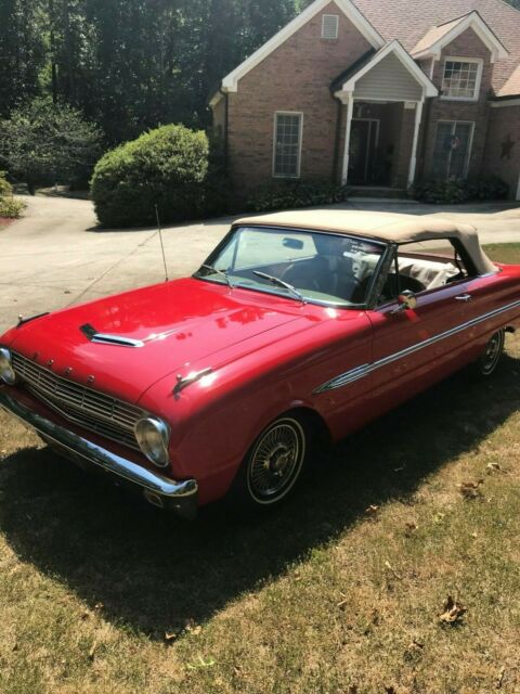 1963 Red Ford Falcon Convertible