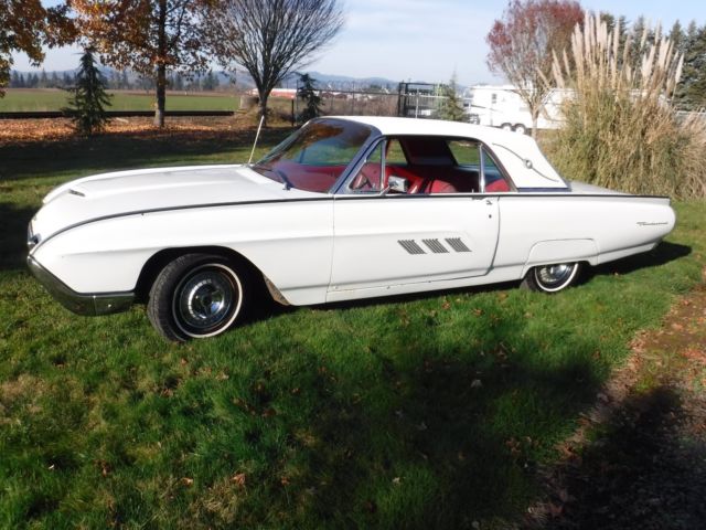 1963 White Ford Thunderbird Coupe