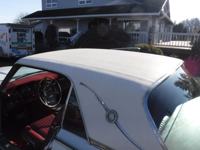 1963 White Ford Thunderbird Coupe