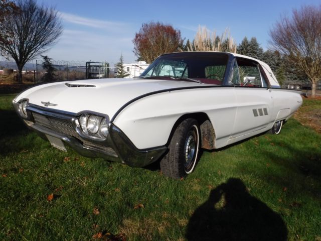1963 White Ford Thunderbird Coupe
