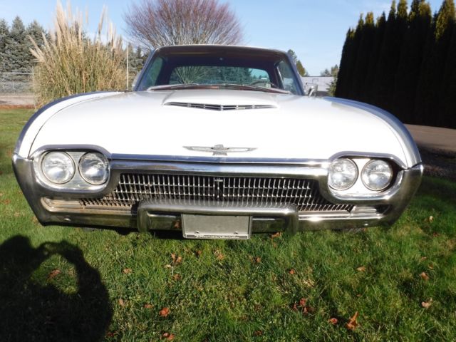 1963 White Ford Thunderbird Coupe
