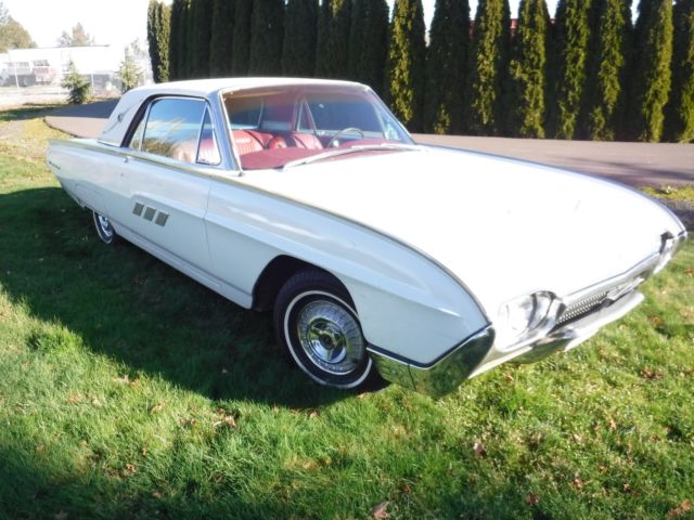 1963 White Ford Thunderbird Coupe
