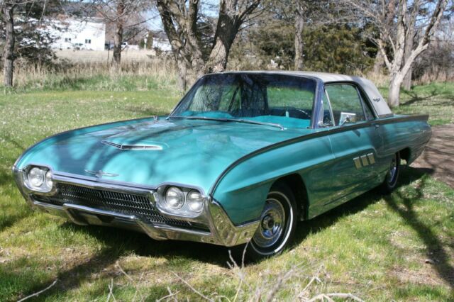 1963 Teal Ford Thunderbird Coupe