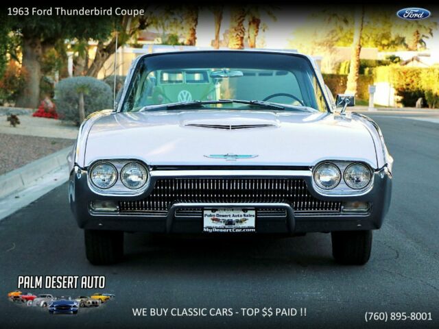 1963 White Ford Thunderbird Coupe