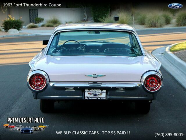 1963 White Ford Thunderbird Coupe
