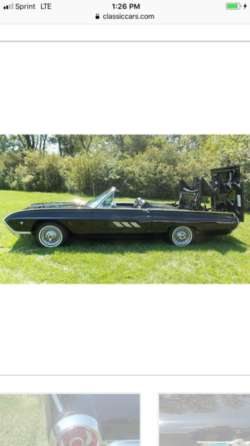 1963 Black Ford Thunderbird