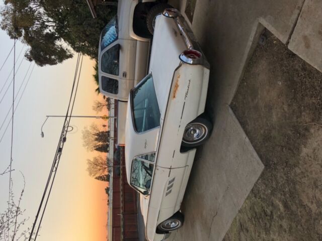 1963 White Ford Thunderbird 2 door