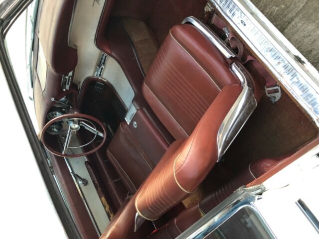 1963 White Ford Thunderbird 2 door