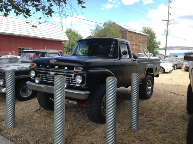 1963 Black Ford F-100 Crew Cab Pickup