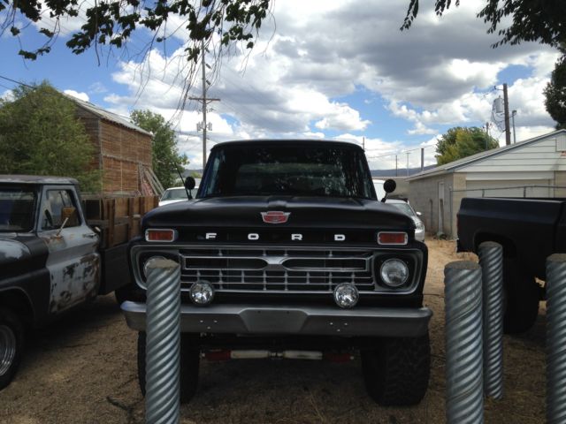 1963 Black Ford F-100 Crew Cab Pickup