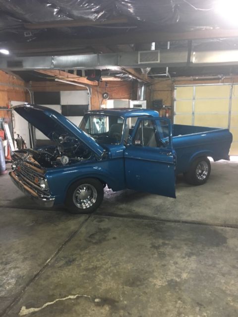 1963 Blue Ford F-100 Standard Cab Pickup