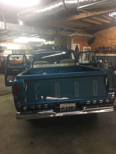 1963 Blue Ford F-100 Standard Cab Pickup