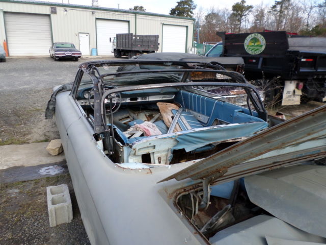 1963 light blue Ford Galaxie Convertible