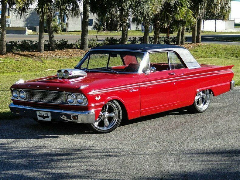 1963 Red Ford Fairlane Hardtop