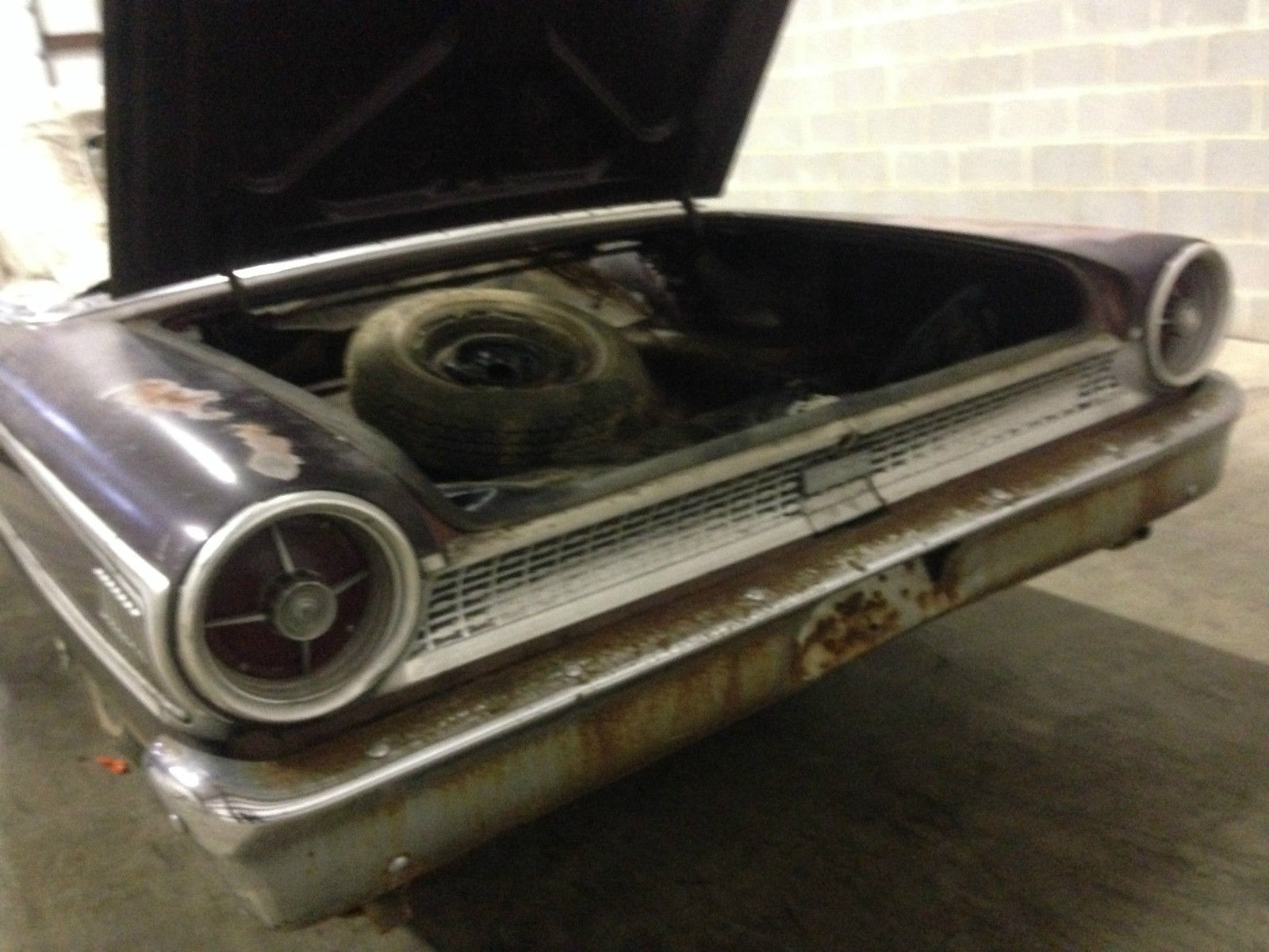 1963 Burgundy Ford Galaxie Convertible