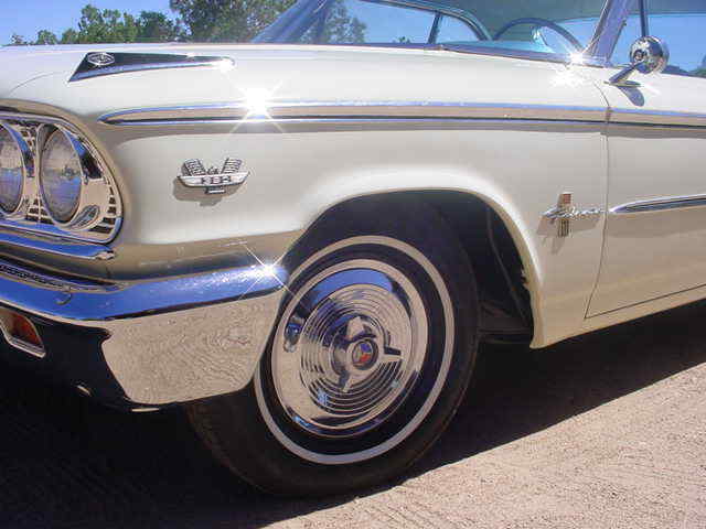 1963 White Ford Galaxie Fastback