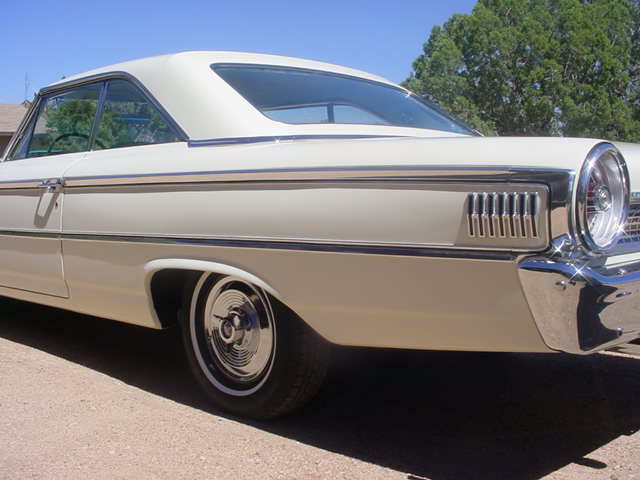 1963 White Ford Galaxie Fastback