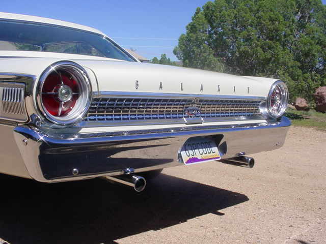 1963 White Ford Galaxie Fastback