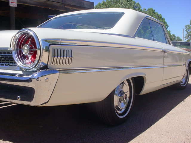1963 White Ford Galaxie Fastback