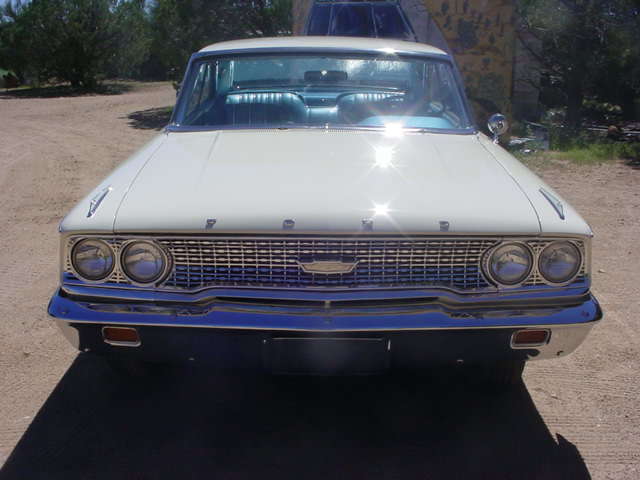 1963 White Ford Galaxie Fastback