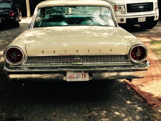 1963 White Ford Galaxie Coupe