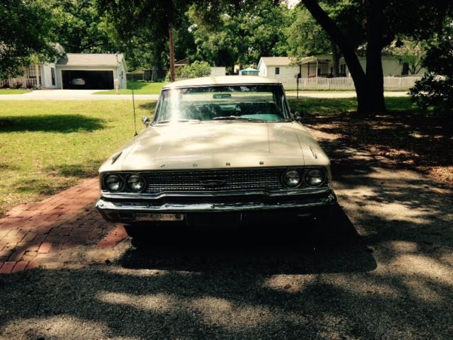 1963 White Ford Galaxie Coupe