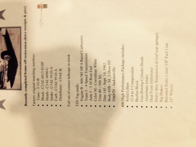 1963 White Ford Galaxie Coupe