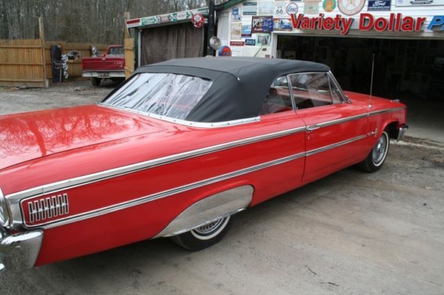 1963 Red Ford Galaxie Convertible