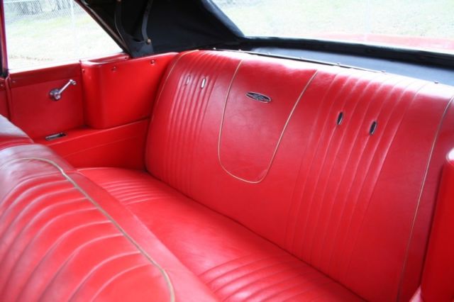 1963 Red Ford Galaxie Convertible