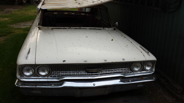 1963 White Ford Galaxie