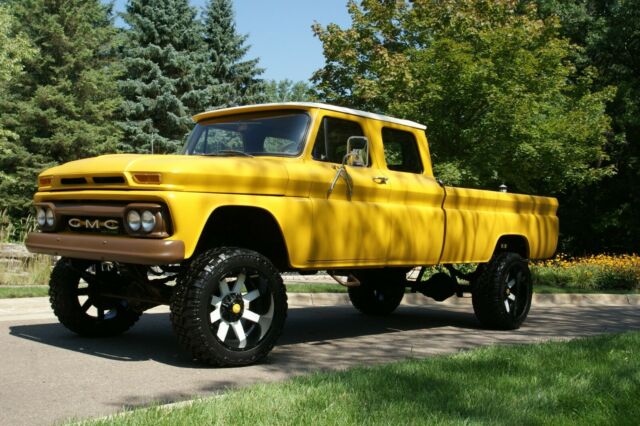 1963 Yellow GMC K25 Extended Crew Cab Pickup