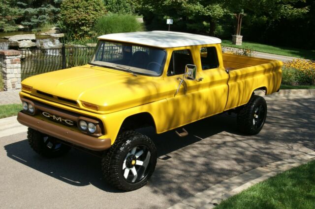1963 Yellow GMC K25 Extended Crew Cab Pickup