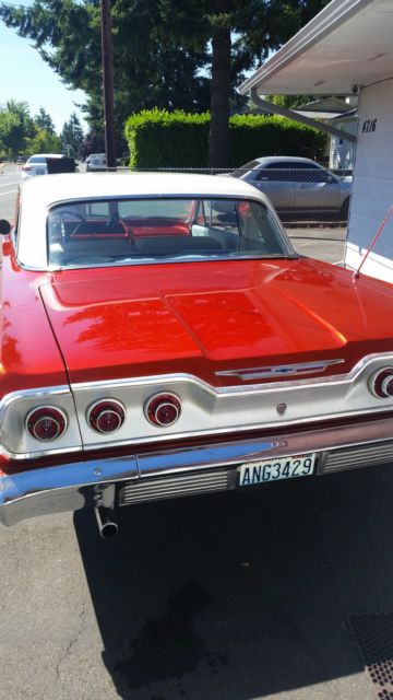 1963 burnt Orange Chevrolet Impala Coupe