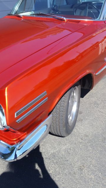 1963 burnt Orange Chevrolet Impala Coupe