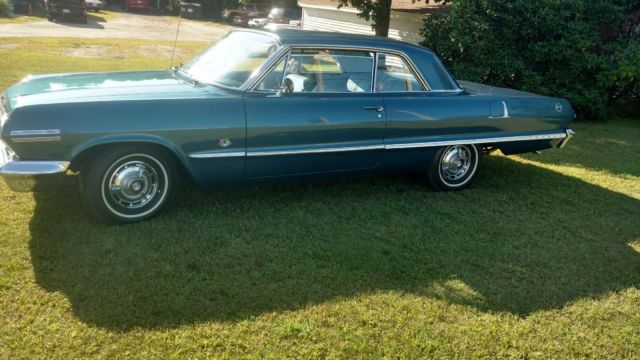 1963 Blue Chevrolet Impala Coupe