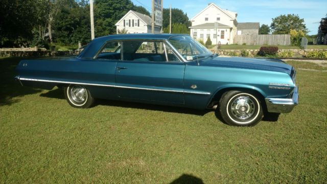 1963 Blue Chevrolet Impala Coupe
