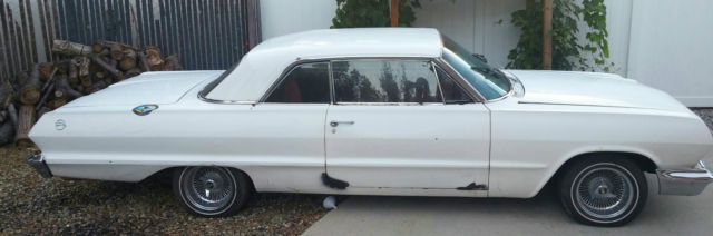 1963 White Chevrolet Impala