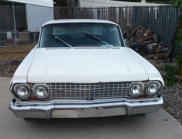 1963 White Chevrolet Impala
